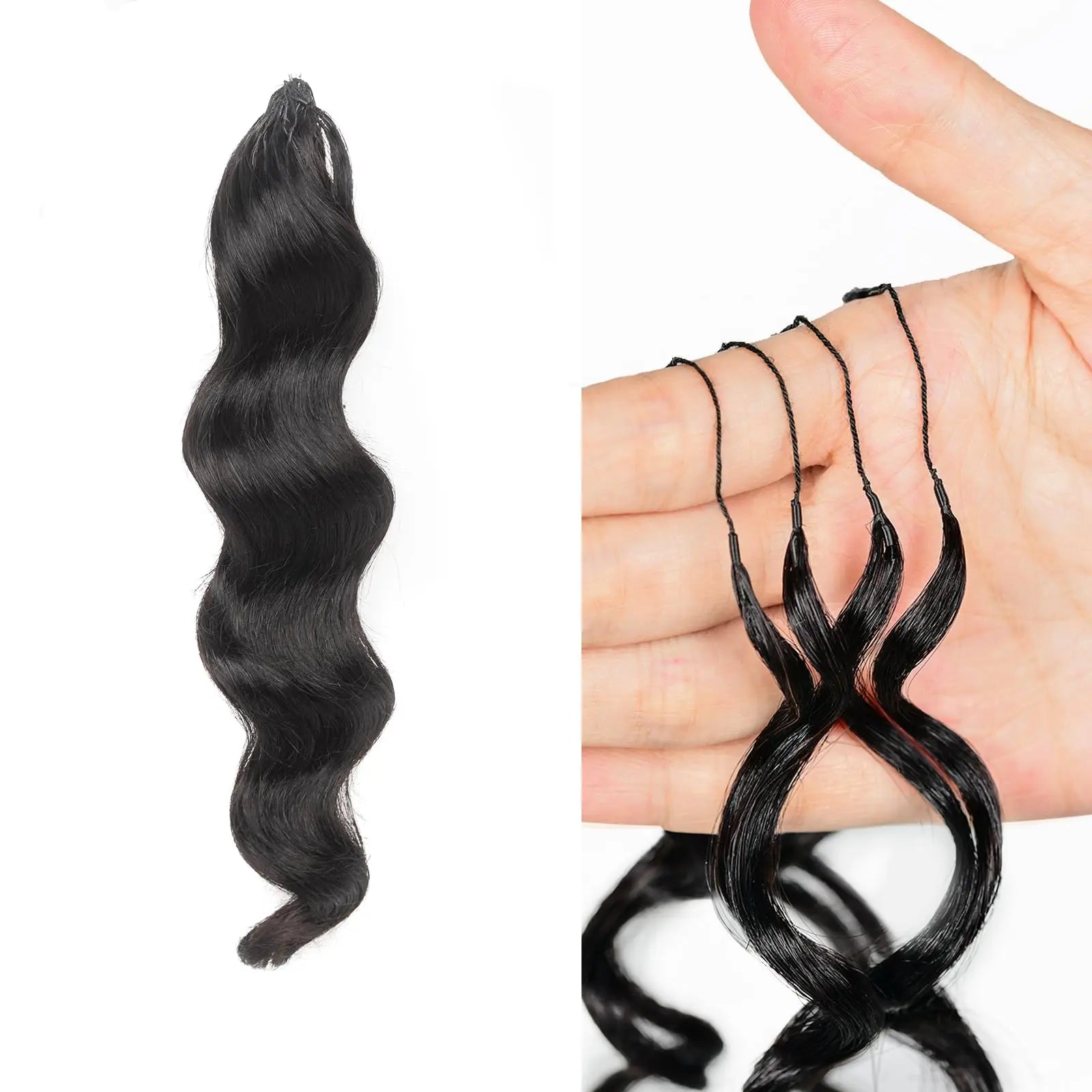 Human Crochet Hair Knotless Pre-separated Human Hair Ocean 