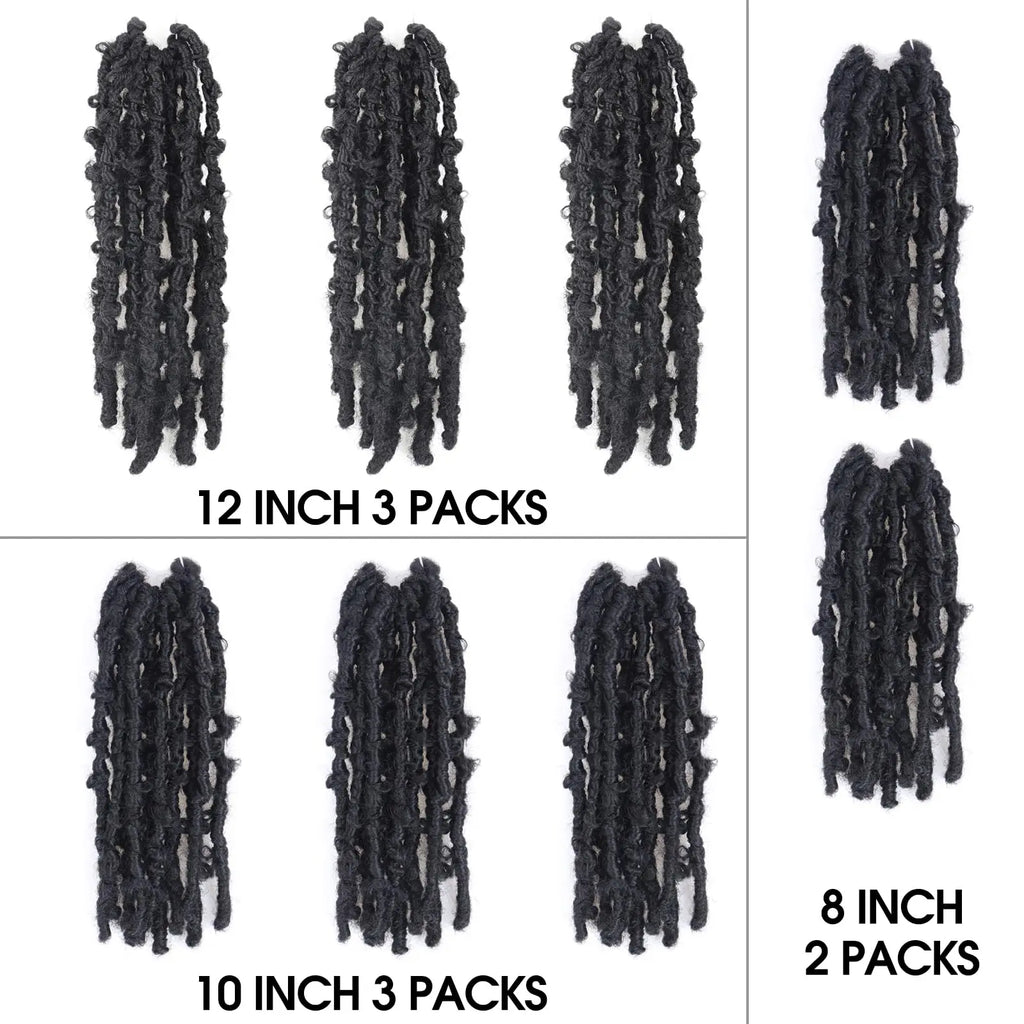 ( US ONLY) FAST SHIPPING DBL | Toyotress® Butterfly Locs Pre-Looped Distressed Locs Braiding Synthetic Crochet Hair Extensions Toyotress