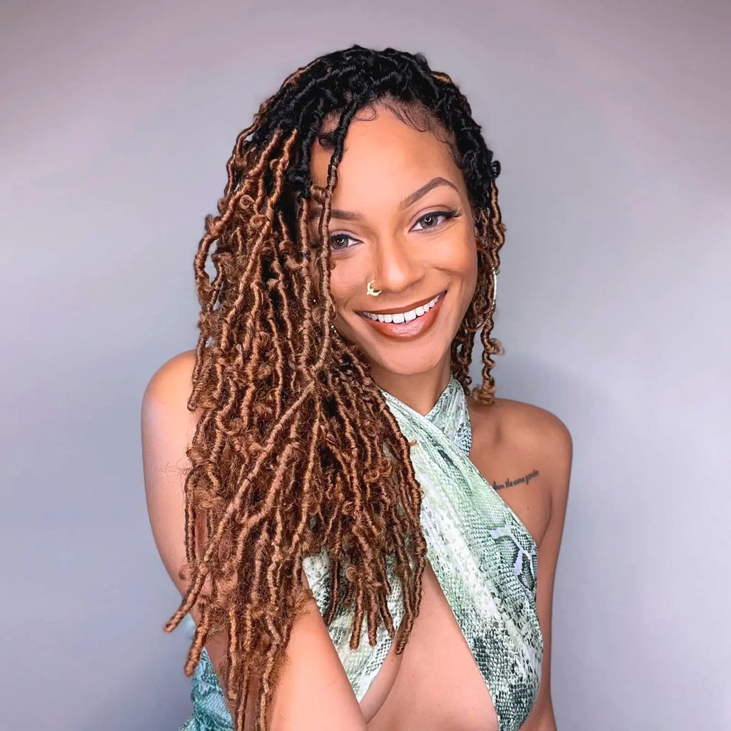 ( US ONLY) FAST SHIPPING DBL | Toyotress® Butterfly Locs Pre-Looped Distressed Locs Braiding Synthetic Crochet Hair Extensions Toyotress