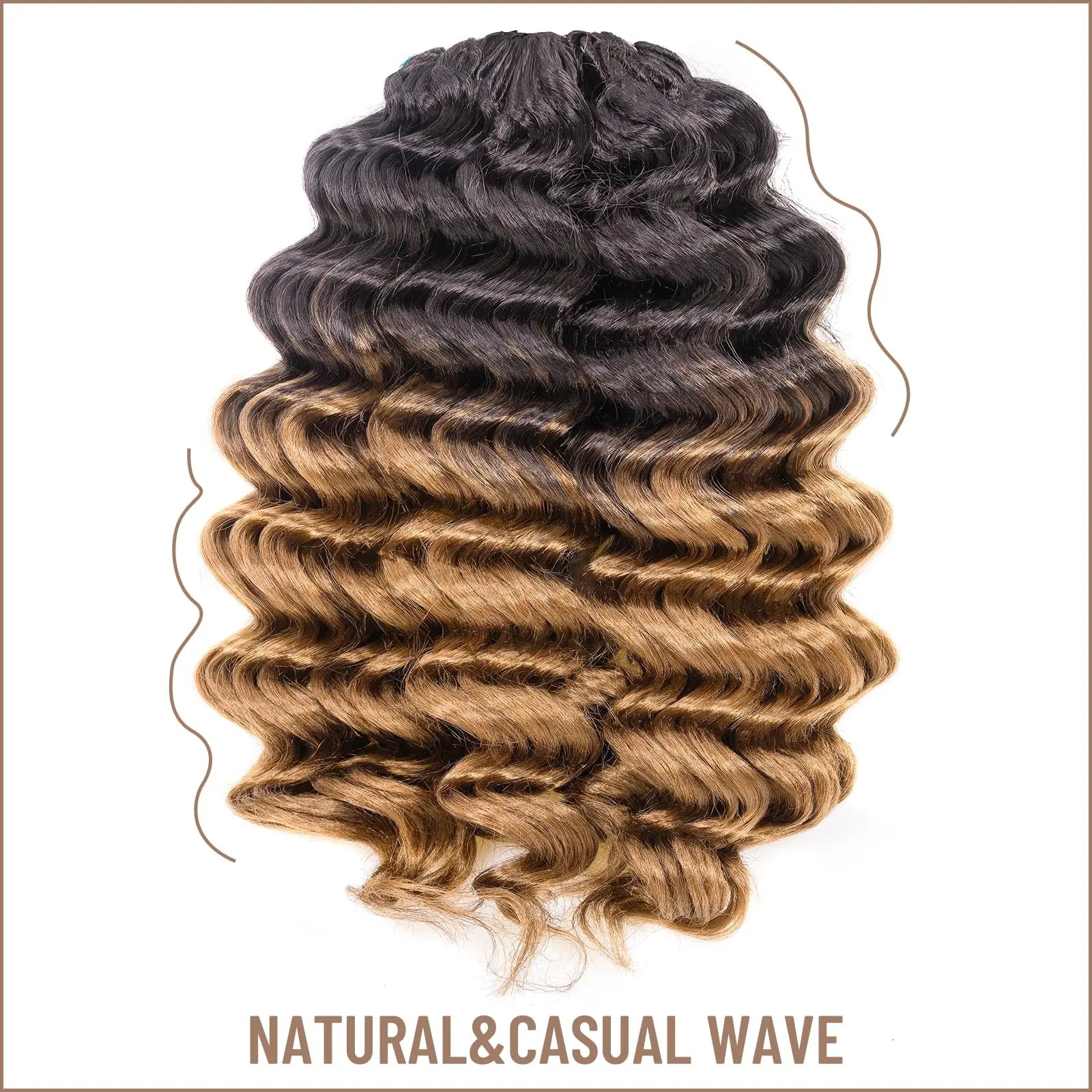 Toyotress Ocean Wave Synthetic Crochet Braiding Hair Extensions
