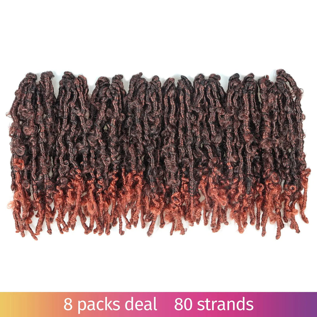 ( US ONLY) FAST SHIPPING DBL | Toyotress® Butterfly Locs Pre-Looped Distressed Locs Braiding Synthetic Crochet Hair Extensions Toyotress