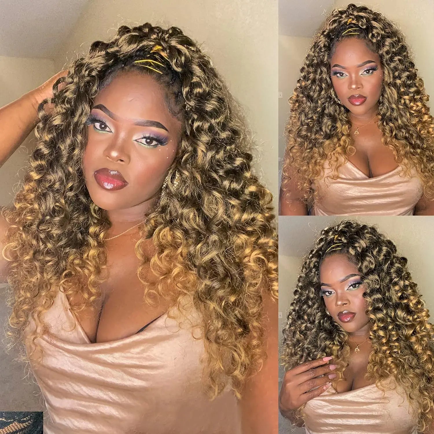 ( US ONLY) FAST SHIPPING OC | Toyotress® Ocean Wave Crochet Hair - 8 Packs Short Curly Water Wave Deep Twist Wavy Braids For Black Women Synthetic Braiding Hair Extensions Toyotress