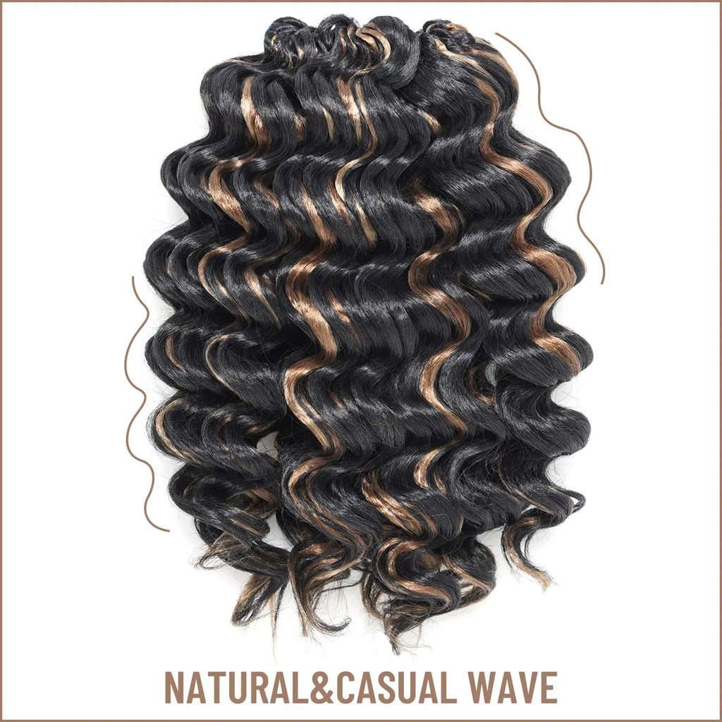 Toyotress Ocean Wave Synthetic Crochet Braiding Hair Extensions