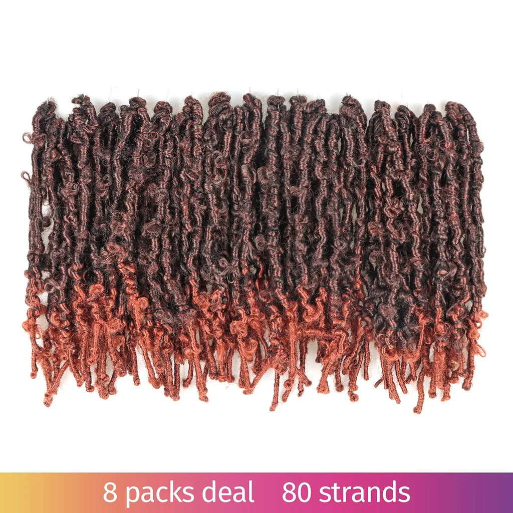 ( US ONLY) FAST SHIPPING DBL | Toyotress® Butterfly Locs Pre-Looped Distressed Locs Braiding Synthetic Crochet Hair Extensions Toyotress
