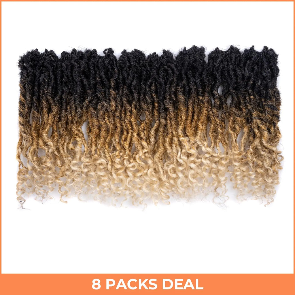 ( US ONLY) FAST SHIPPING PL | Toyotress® Passion Faux Locs Crochet Hair Pre-Looped Curly Faux Locs Hair Extensions Toyotress