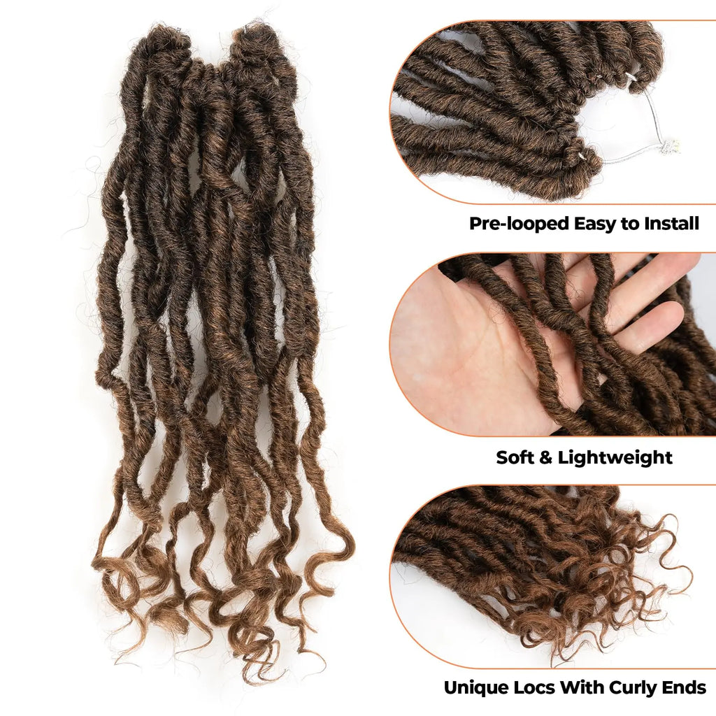 ( US ONLY) FAST SHIPPING PL | Toyotress® Passion Faux Locs Crochet Hair Pre-Looped Curly Faux Locs Hair Extensions Toyotress
