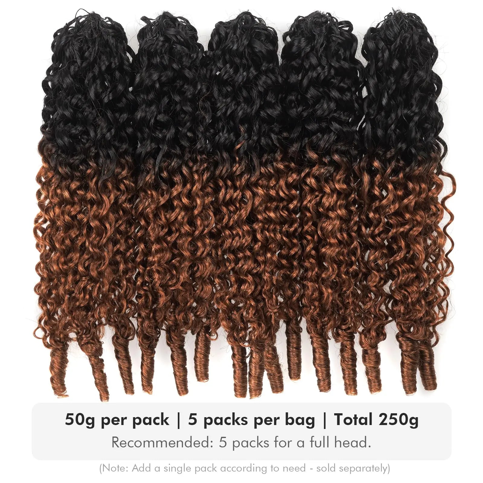 ( US ONLY) FAST SHIPPING HBC丨ToyoTress Burmese Curly Crochet Human Hair - Feather-Line Invisible Knotless Crochet Human Hair Brown Highlight Braiding Hair Toyotress