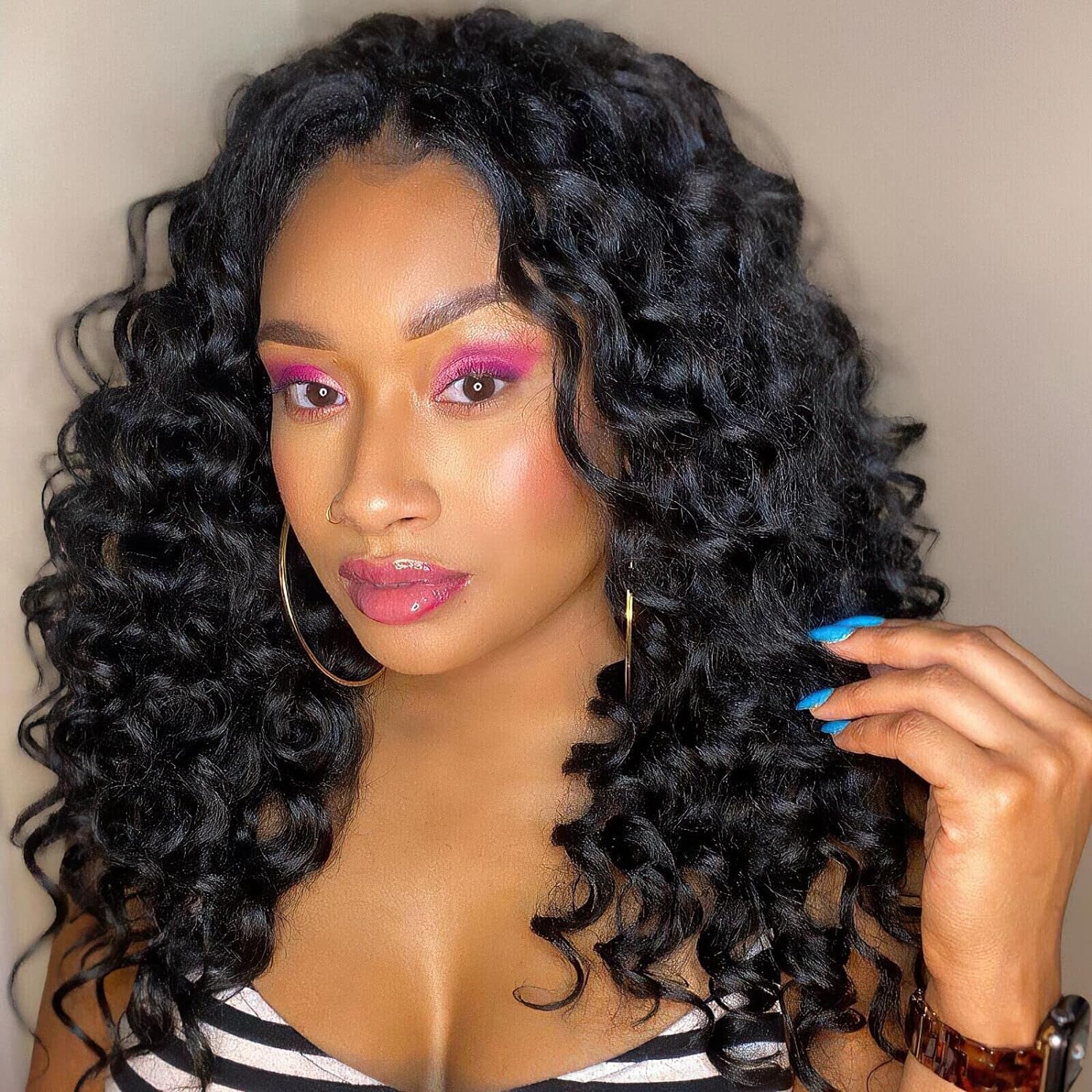 ( US ONLY) FAST SHIPPING OC | Toyotress Ocean Wave Crochet Hair - 8 Packs Short Curly Water Wave Deep Twist Wavy Braids For Black Women Synthetic Braiding Hair Extensions