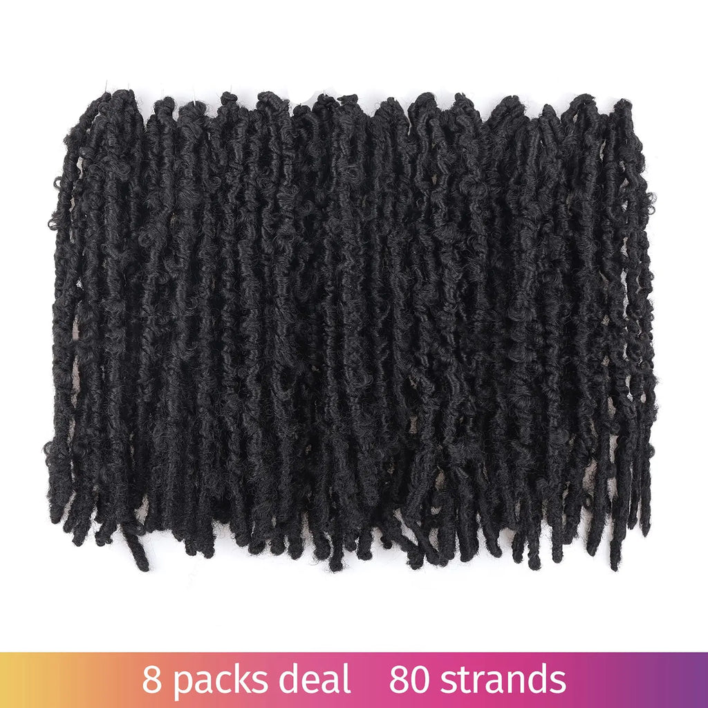 ( US ONLY) FAST SHIPPING DBL | Toyotress® Butterfly Locs Pre-Looped Distressed Locs Braiding Synthetic Crochet Hair Extensions Toyotress