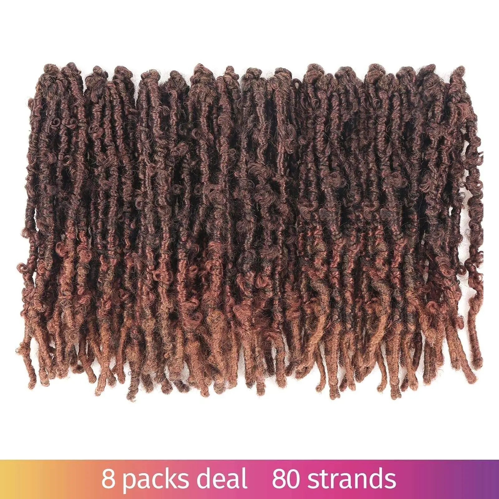 ( US ONLY) FAST SHIPPING DBL | Toyotress® Butterfly Locs Pre-Looped Distressed Locs Braiding Synthetic Crochet Hair Extensions Toyotress