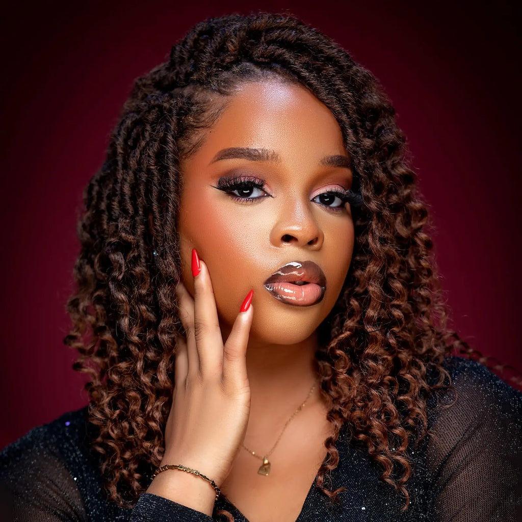 ( US ONLY) FAST SHIPPING DTL | Toyotress® Unique Deep Wave Locs Crochet French Locs With Long Curly Ends Crochet Hair Pre Looped Deep Wave Locs Braiding Hair For Women Toyotress