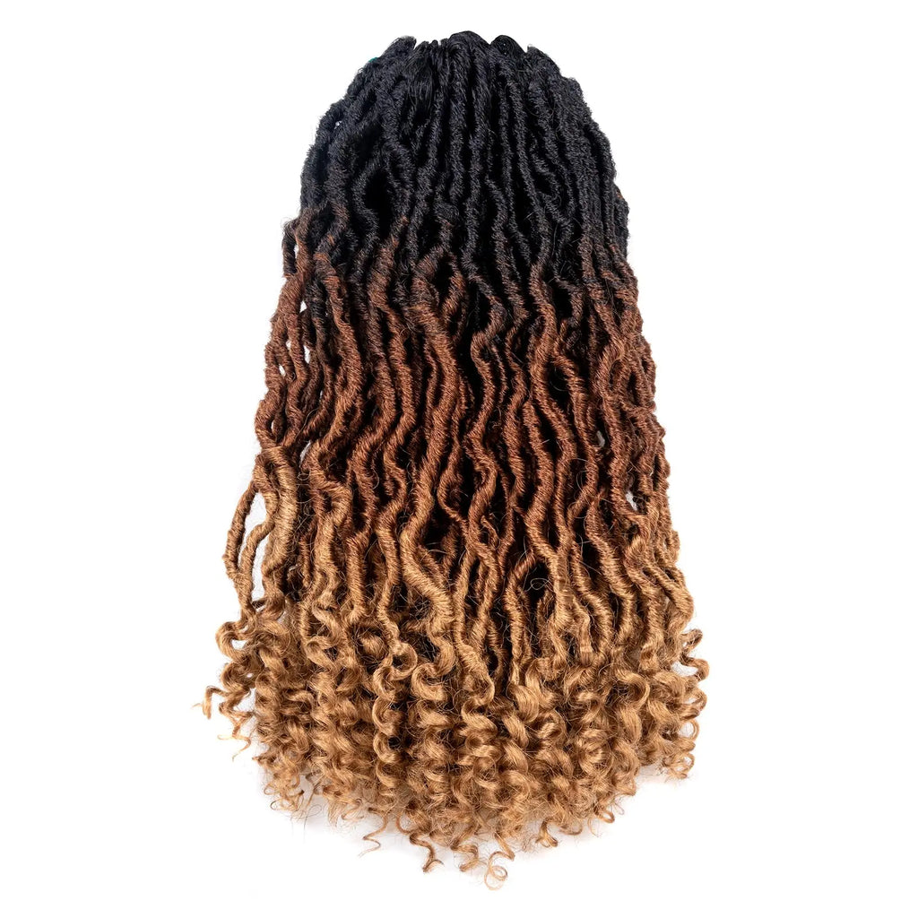 ( US ONLY) FAST SHIPPING PL | Toyotress® Passion Faux Locs Crochet Hair Pre-Looped Curly Faux Locs Hair Extensions Toyotress