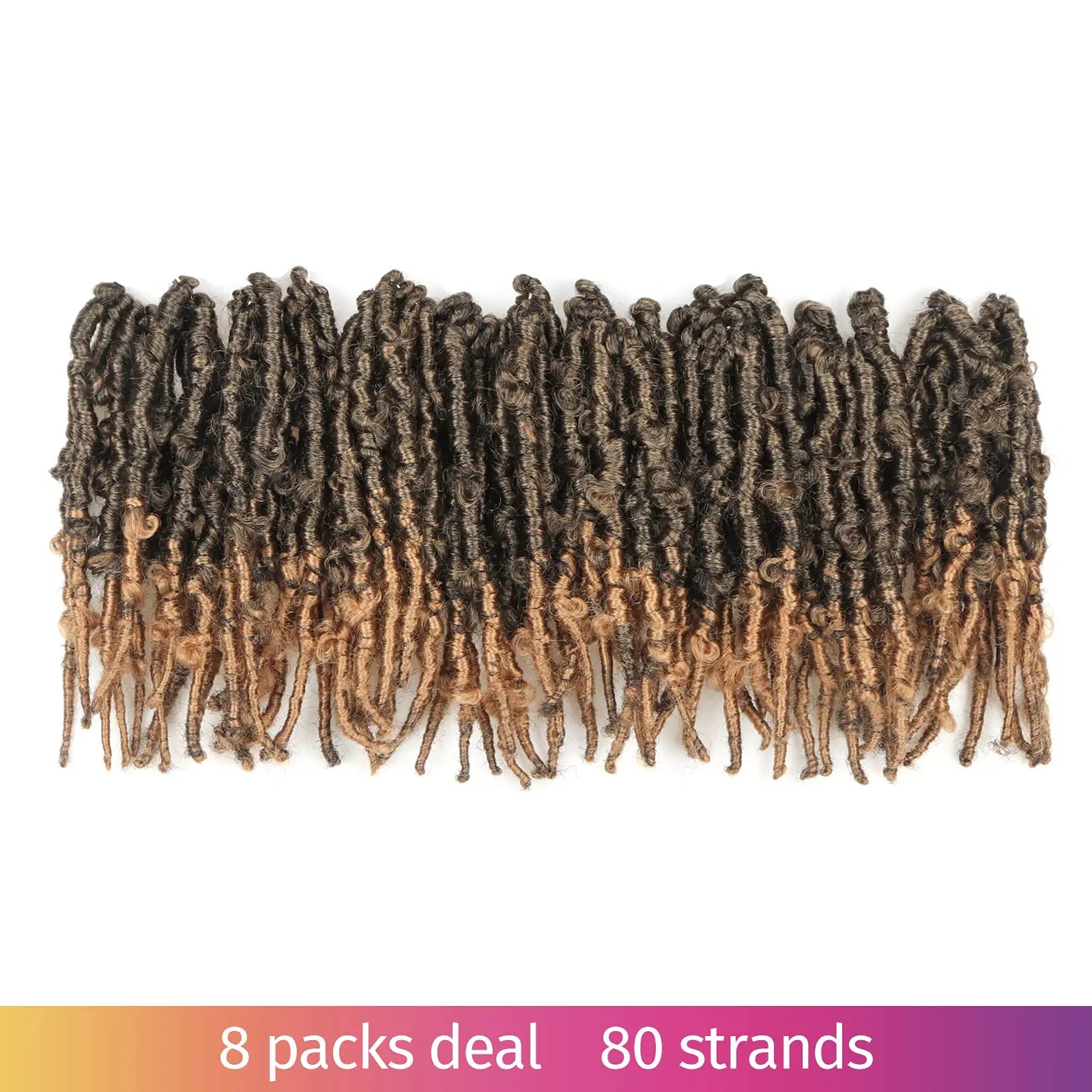 Toyotress Distressed Butterfly Locs Pre-twisted Distressed Synthetic Crochet Hair