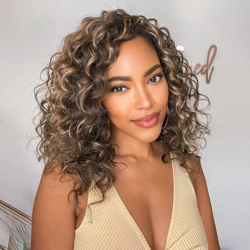 ( US ONLY) FAST SHIPPING OC | Toyotress® Ocean Wave Crochet Hair - 8 Packs Short Curly Water Wave Deep Twist Wavy Braids For Black Women Synthetic Braiding Hair Extensions Toyotress