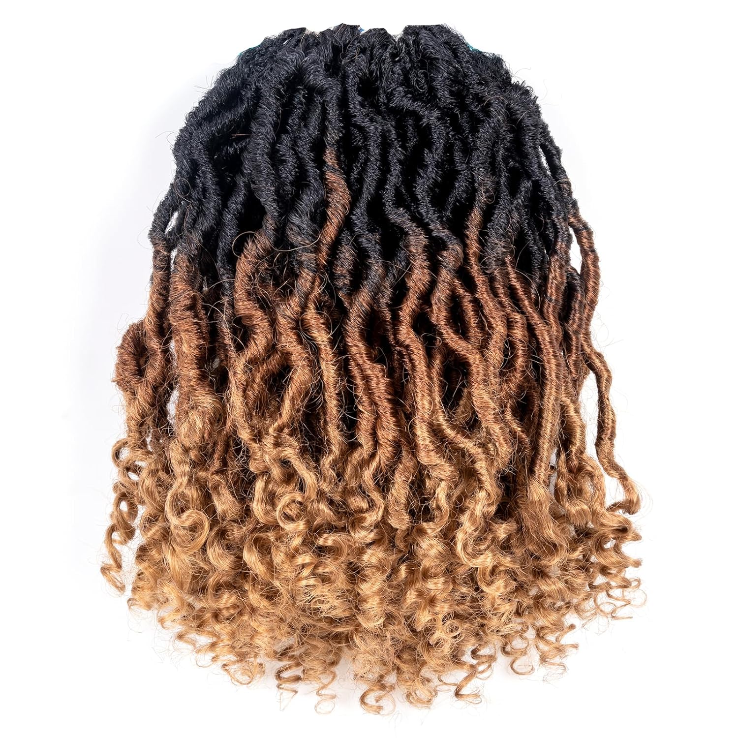 Toyotress Passion Locs Crochet Hair 10-18 Inch| Pre-Looped Handmade Curly Hair Crochet Synthetic Braiding Hair