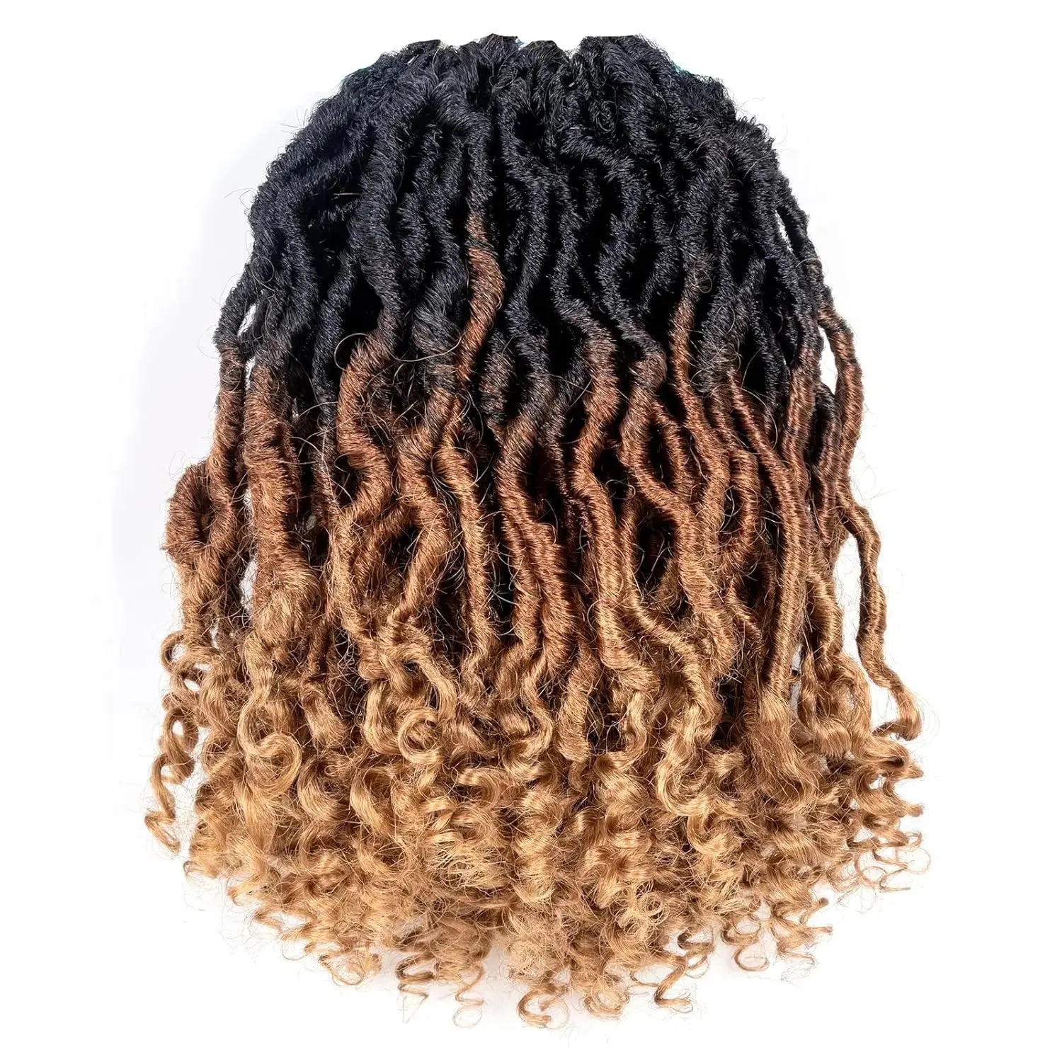 Toyotress Passion Locs Crochet Hair Handmade Curly Hair Crochet Synthetic Braiding Hair