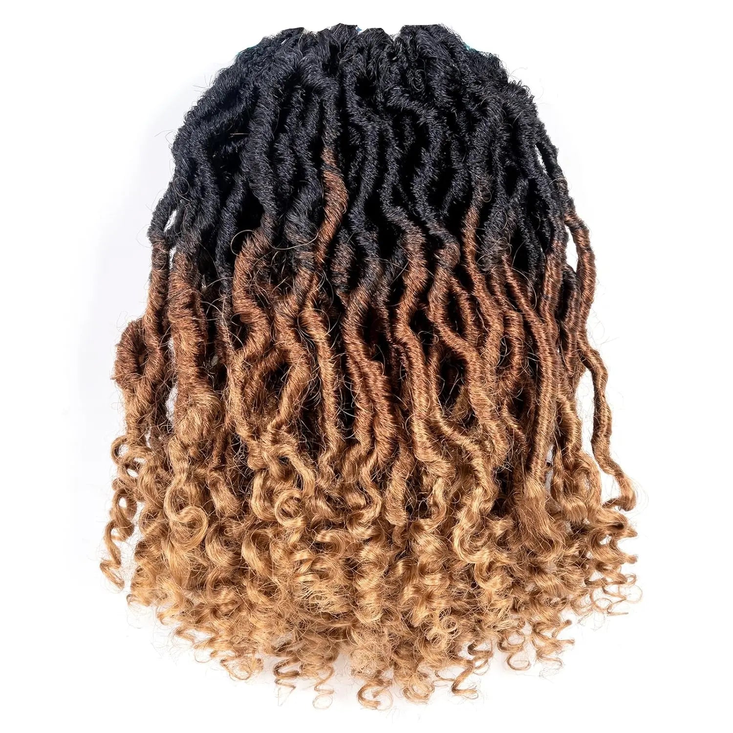 1 Pack PL | Toyotress® Passion Faux Locs Crochet Hair Pre-Looped Curly Faux Locs Hair Extensions Toyotress