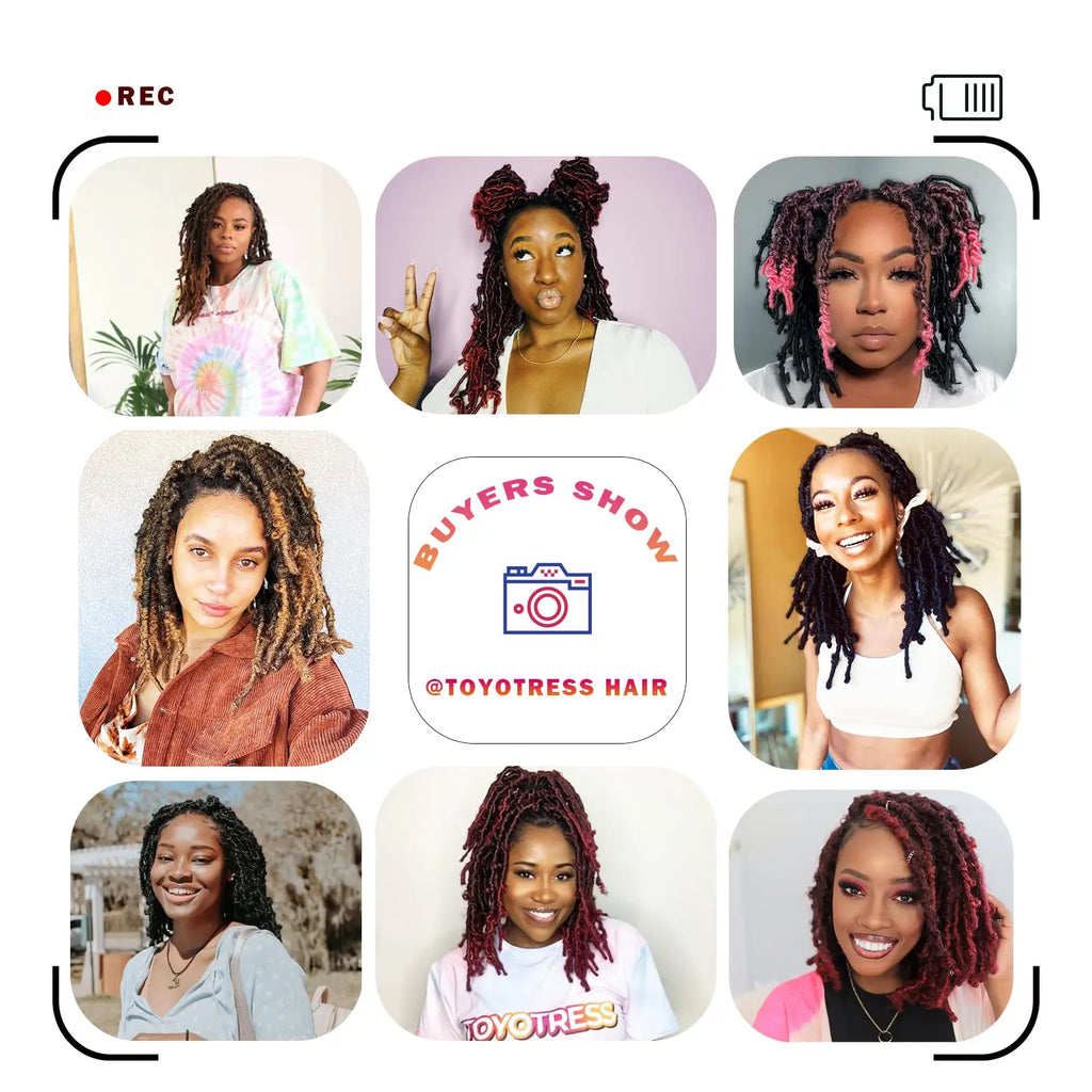 ( US ONLY) FAST SHIPPING DBL | Toyotress® Butterfly Locs Pre-Looped Distressed Locs Braiding Synthetic Crochet Hair Extensions Toyotress