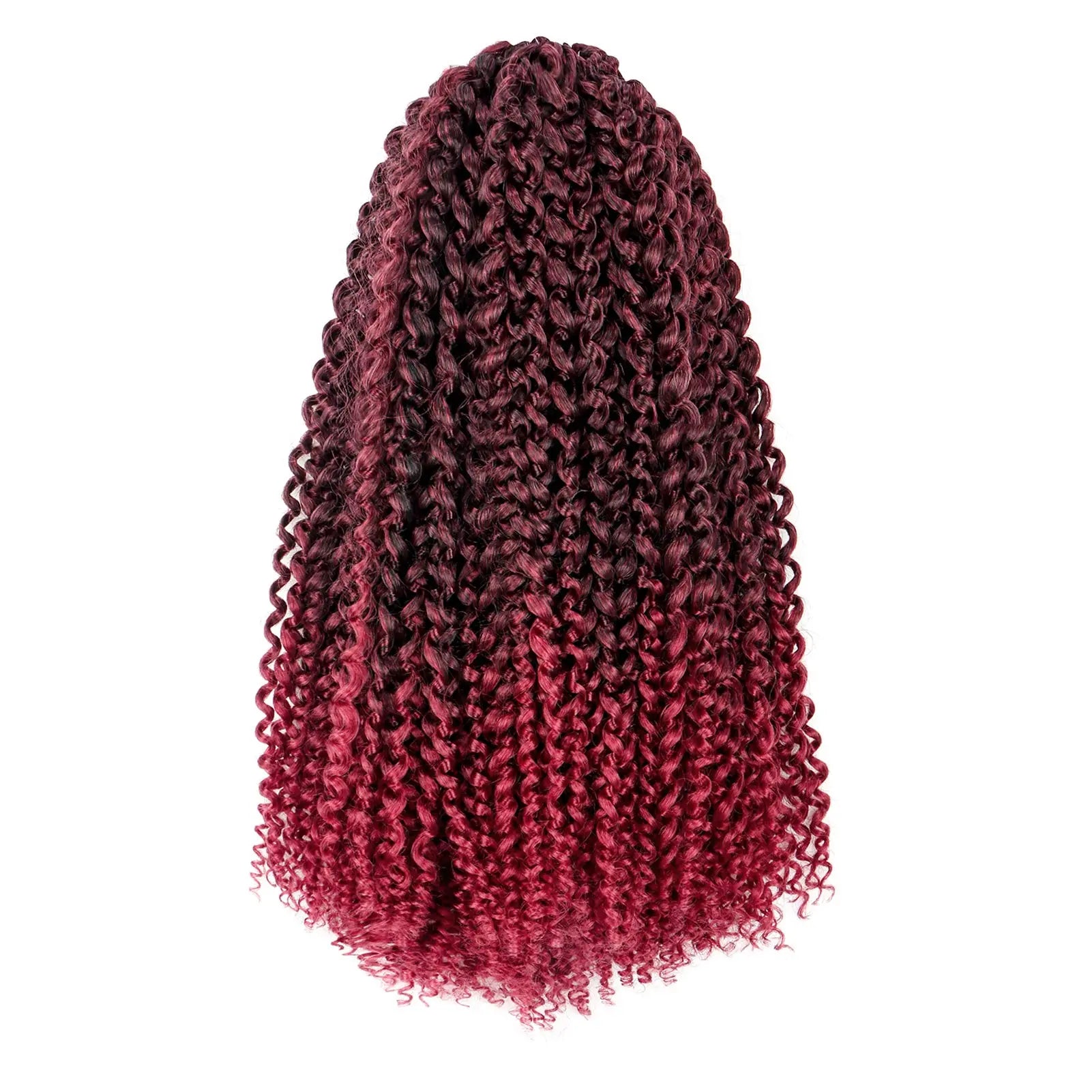 Clearance | TOYOTRESS Water Wave Passion Twist Hair 6/7 Packs - Ombre Orange Water Wave Crochet Braids Synthetic Braiding Hair Extensions Toyotress