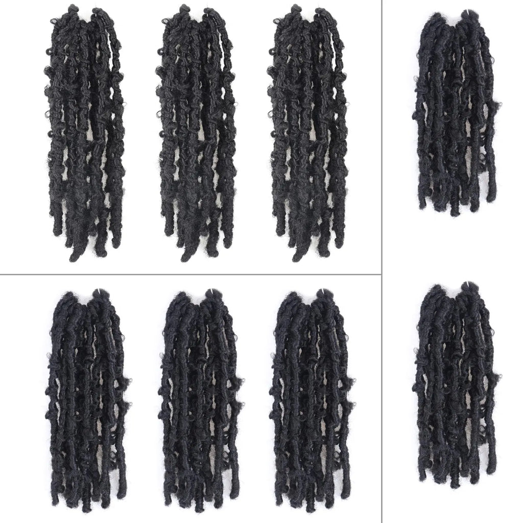 ( US ONLY) FAST SHIPPING DBL | Toyotress® Butterfly Locs Pre-Looped Distressed Locs Braiding Synthetic Crochet Hair Extensions Toyotress