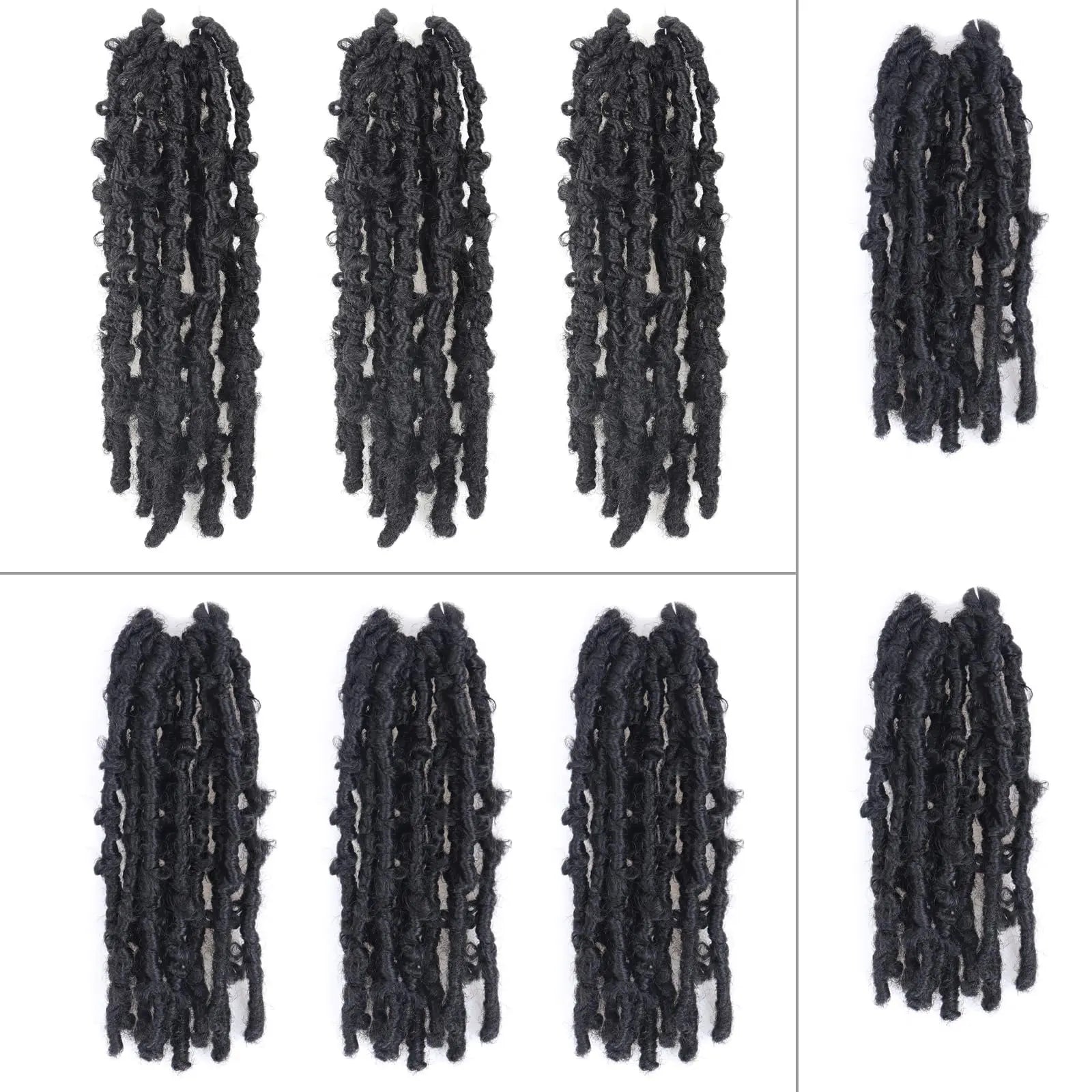 Toyotress Distressed Butterfly Locs Pre-twisted Distressed Synthetic Crochet Hair