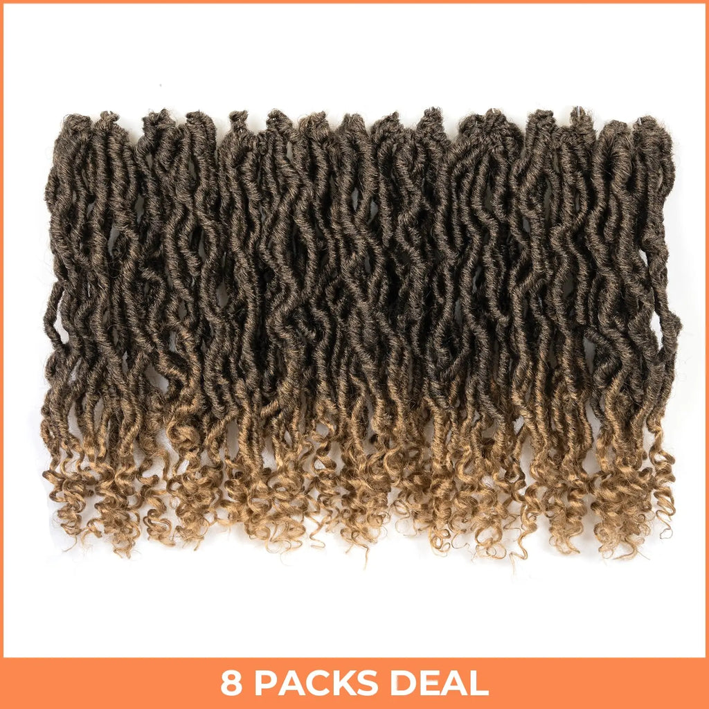 ( US ONLY) FAST SHIPPING PL | Toyotress® Passion Faux Locs Crochet Hair Pre-Looped Curly Faux Locs Hair Extensions Toyotress