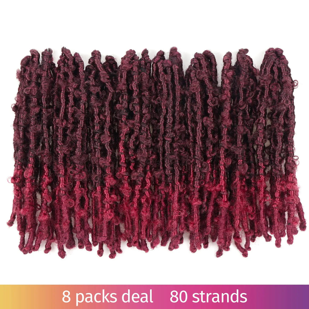 ( US ONLY) FAST SHIPPING DBL | Toyotress® Butterfly Locs Pre-Looped Distressed Locs Braiding Synthetic Crochet Hair Extensions Toyotress