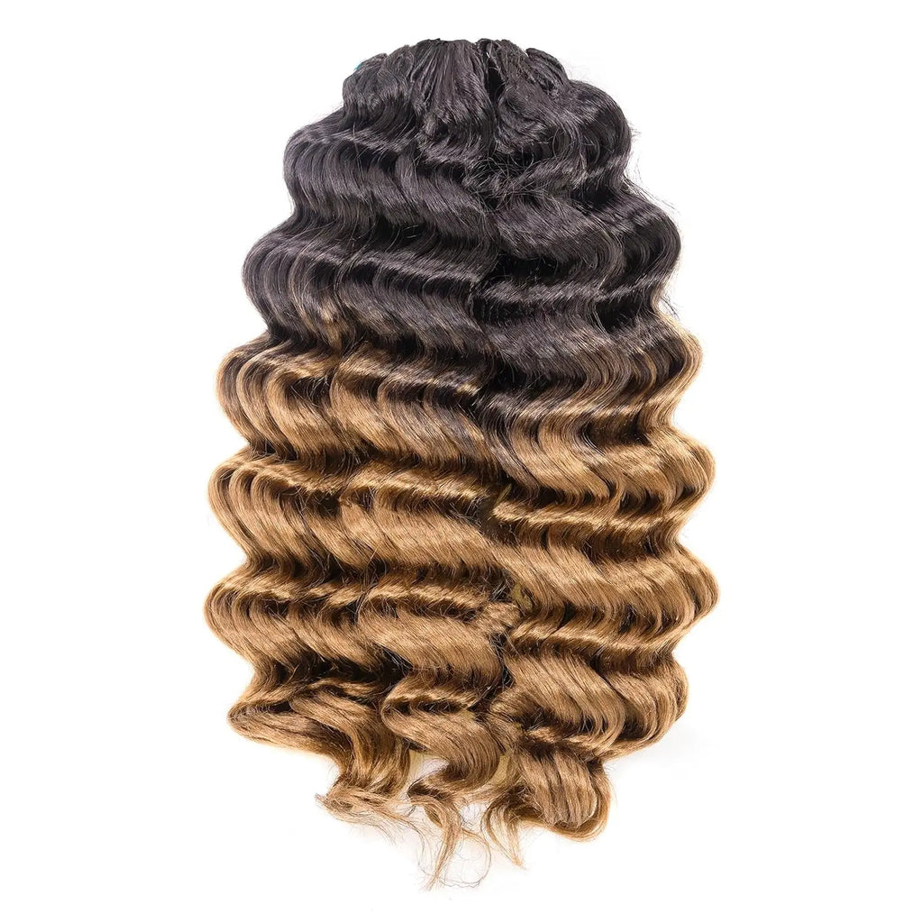 ( US ONLY) FAST SHIPPING OC | Toyotress® Ocean Wave Crochet Hair - 8 Packs Short Curly Water Wave Deep Twist Wavy Braids For Black Women Synthetic Braiding Hair Extensions Toyotress