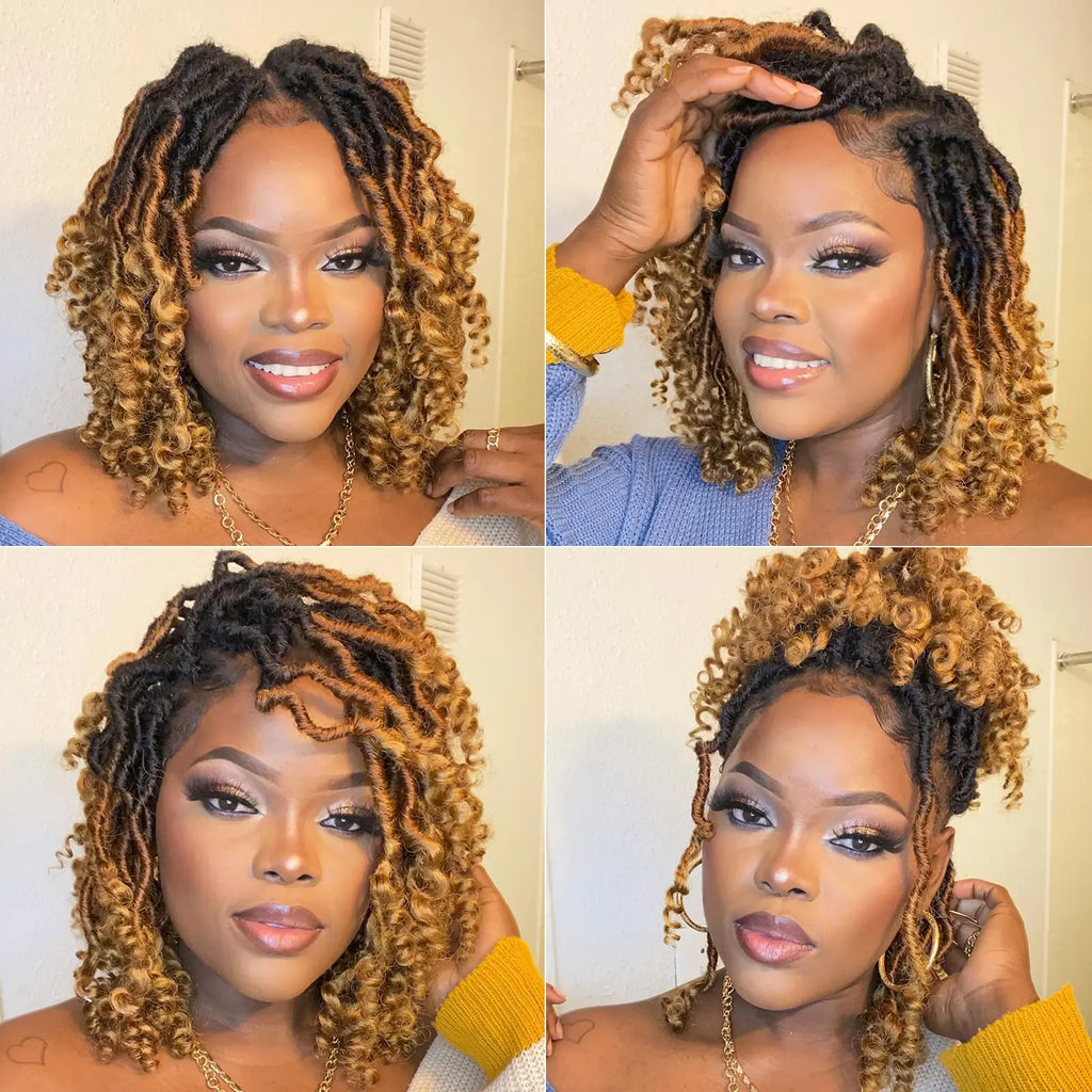 ( US ONLY) FAST SHIPPING PL | Toyotress® Passion Faux Locs Crochet Hair Pre-Looped Curly Faux Locs Hair Extensions Toyotress