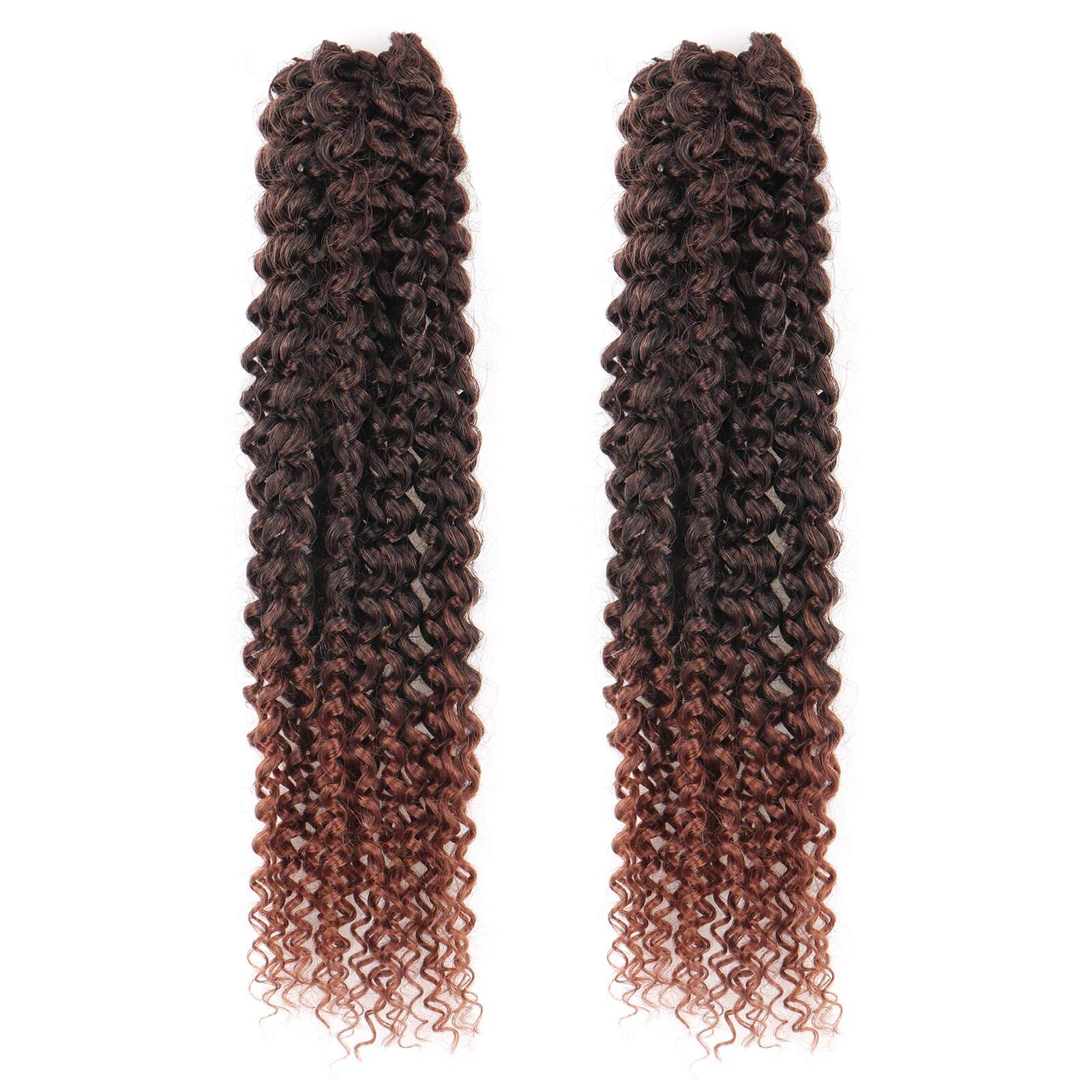 TOYOTRESS Water Wave Passion Twist Hair - Ombre Orange Water Wave Crochet Braids Synthetic Braiding Hair Extensions