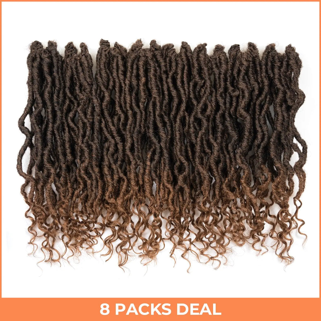 ( US ONLY) FAST SHIPPING PL | Toyotress® Passion Faux Locs Crochet Hair Pre-Looped Curly Faux Locs Hair Extensions Toyotress
