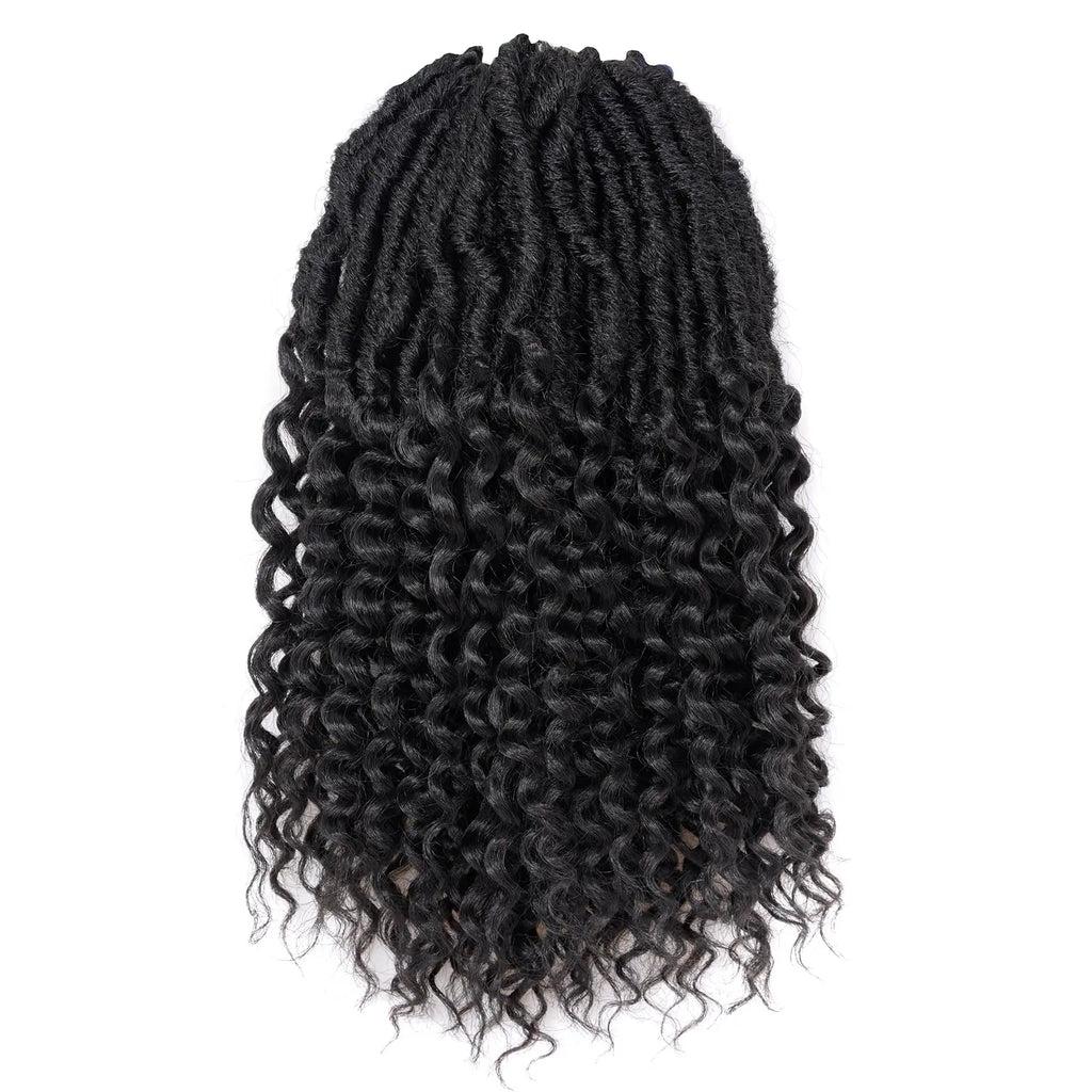 ( US ONLY) FAST SHIPPING DTL | Toyotress® Unique Deep Wave Locs Crochet French Locs With Long Curly Ends Crochet Hair Pre Looped Deep Wave Locs Braiding Hair For Women Toyotress