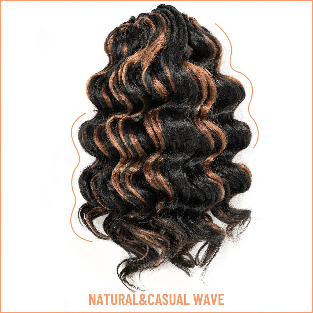 Toyotress Ocean Wave Synthetic Crochet Braiding Hair Extensions