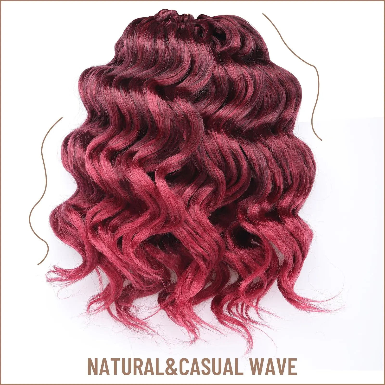 Toyotress Ocean Wave Synthetic Crochet Braiding Hair Extensions
