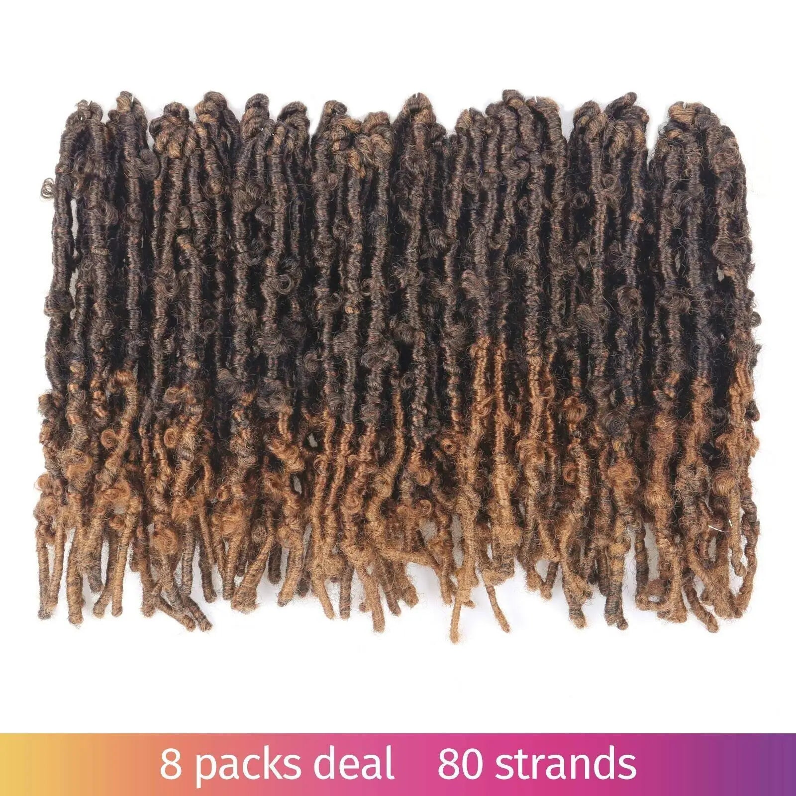 Toyotress Distressed Butterfly Locs Pre-twisted Distressed Synthetic Crochet Hair
