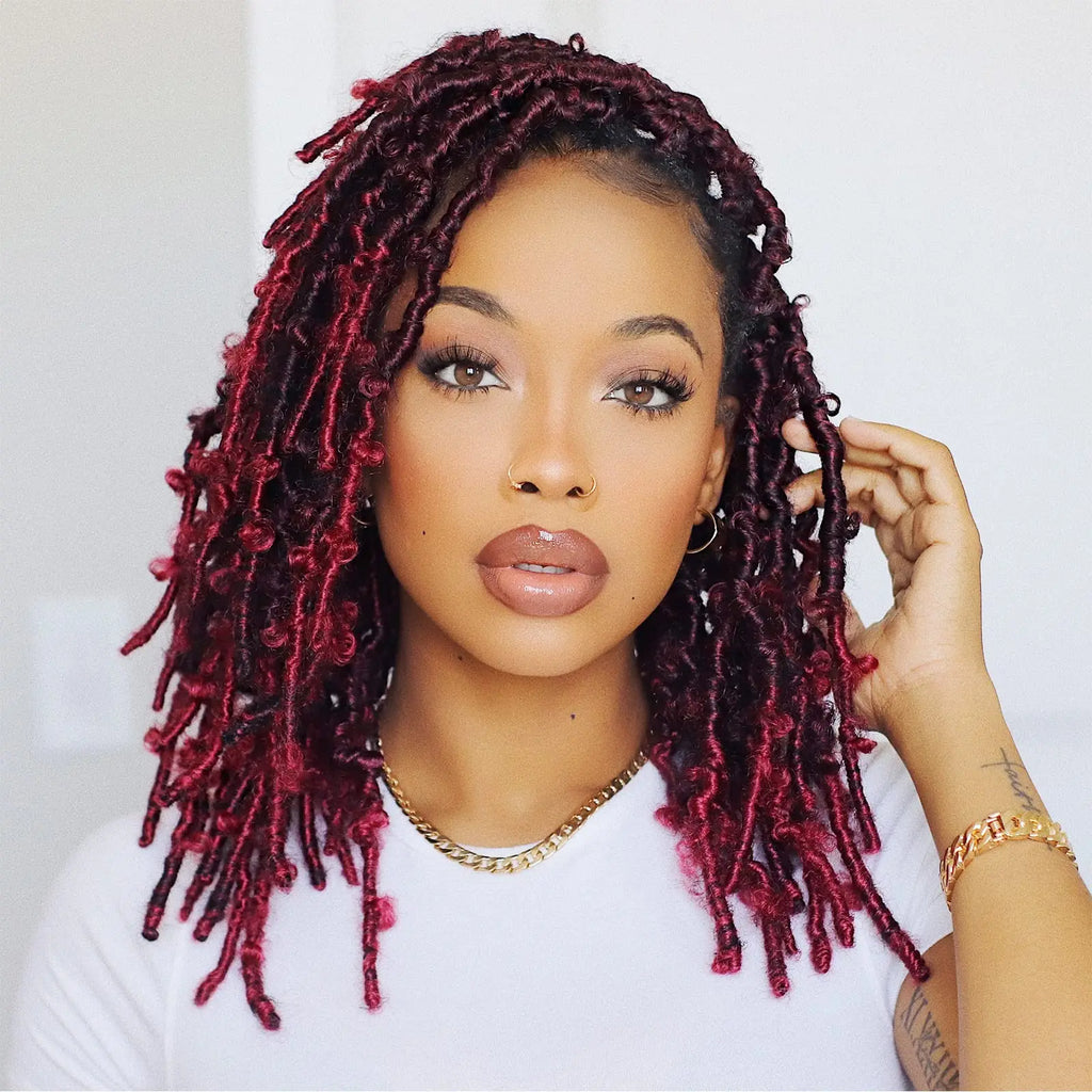 ( US ONLY) FAST SHIPPING DBL | Toyotress® Butterfly Locs Pre-Looped Distressed Locs Braiding Synthetic Crochet Hair Extensions Toyotress