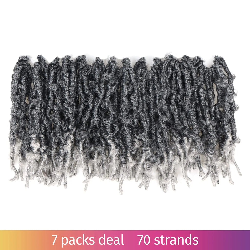 ( US ONLY) FAST SHIPPING DBL | Toyotress® Butterfly Locs Pre-Looped Distressed Locs Braiding Synthetic Crochet Hair Extensions Toyotress