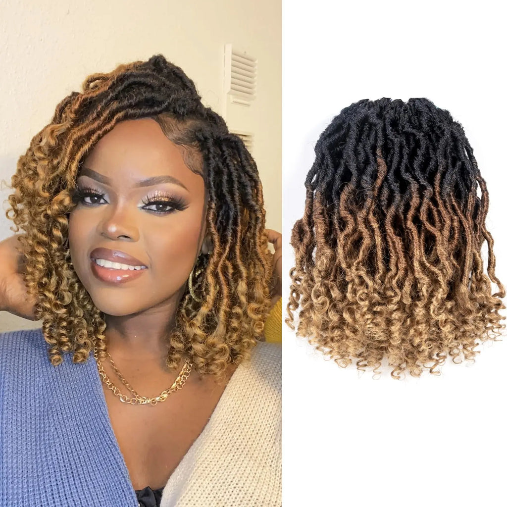 ( US ONLY) FAST SHIPPING PL | Toyotress® Passion Faux Locs Crochet Hair Pre-Looped Curly Faux Locs Hair Extensions Toyotress