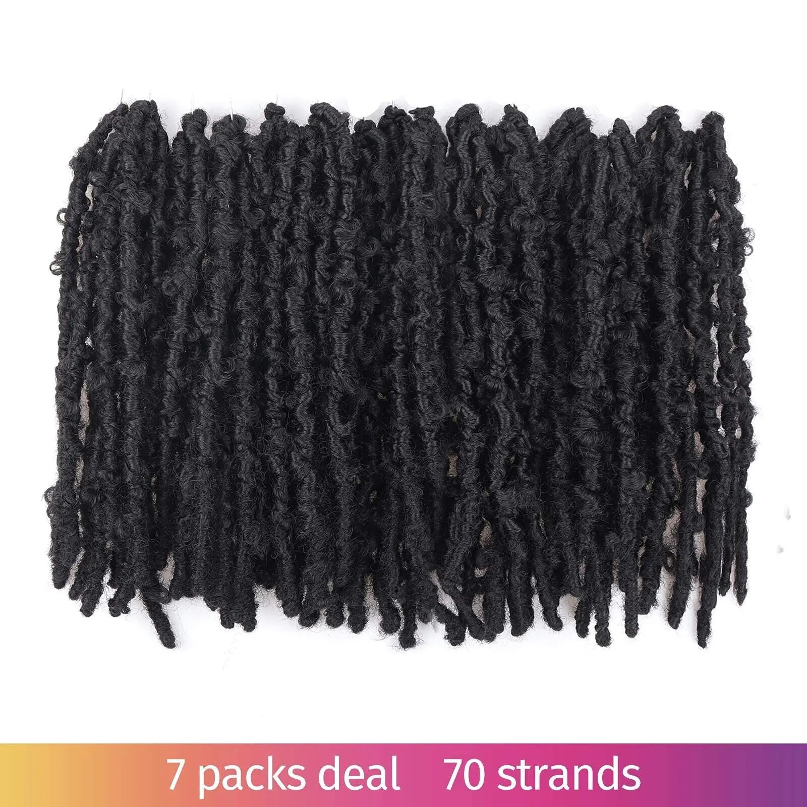 Toyotress Distressed Butterfly Locs Pre-twisted Distressed Synthetic Crochet Hair
