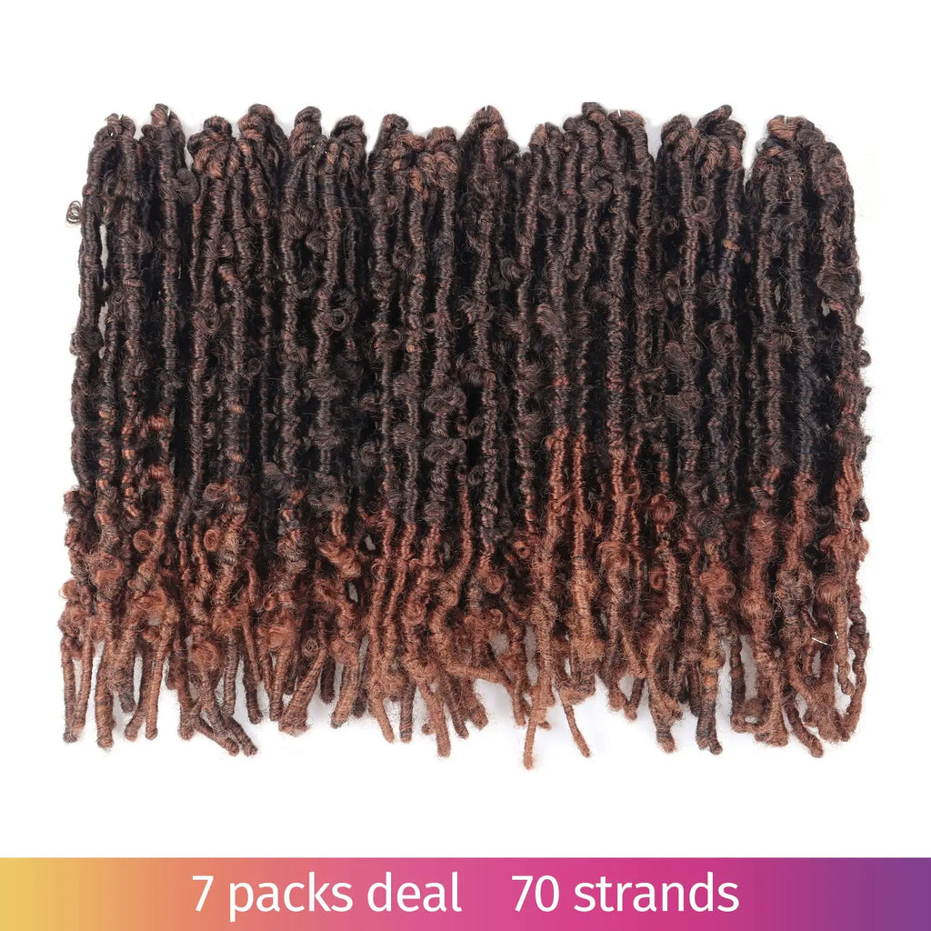 ( US ONLY) FAST SHIPPING DBL | Toyotress® Butterfly Locs Pre-Looped Distressed Locs Braiding Synthetic Crochet Hair Extensions Toyotress