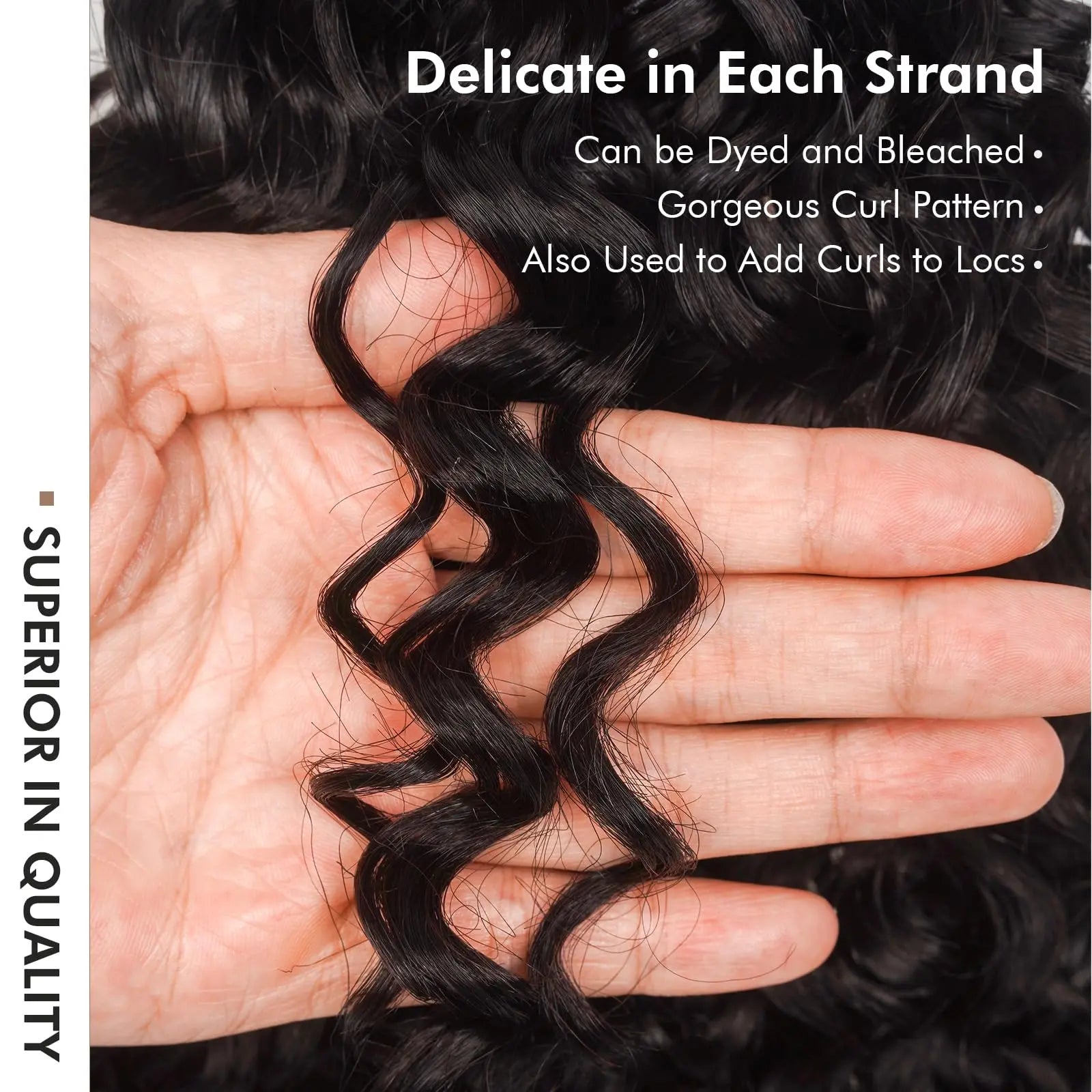 ( US ONLY) FAST SHIPPING丨ToyoTress Human Crochet Hair Kinky Curly - Feather-Line Invisible Knotless Crochet Human Hair For Black Women Brown Highlight Braiding Hair Toyotress