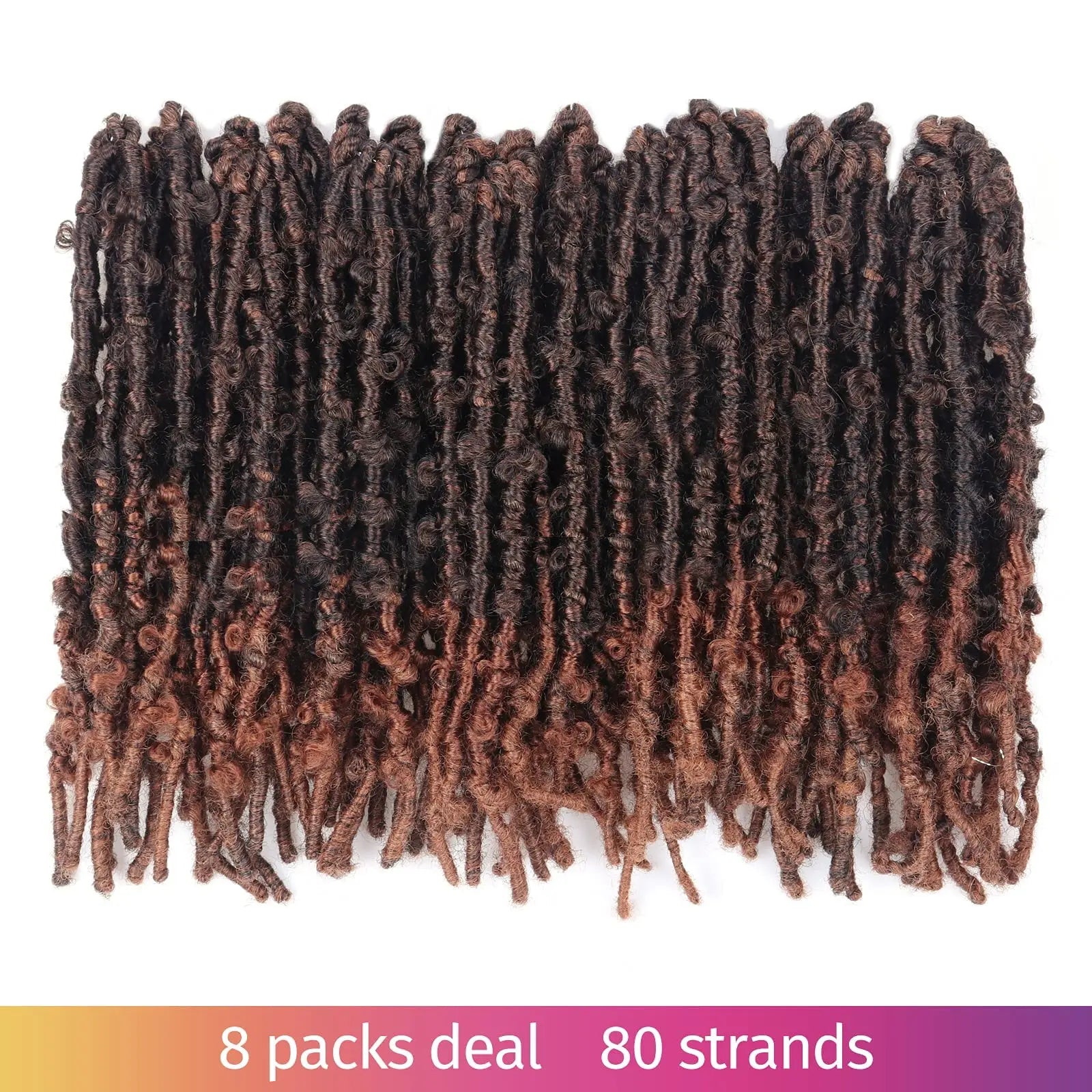 ( US ONLY) FAST SHIPPING DBL | Toyotress® Butterfly Locs Pre-Looped Distressed Locs Braiding Synthetic Crochet Hair Extensions Toyotress