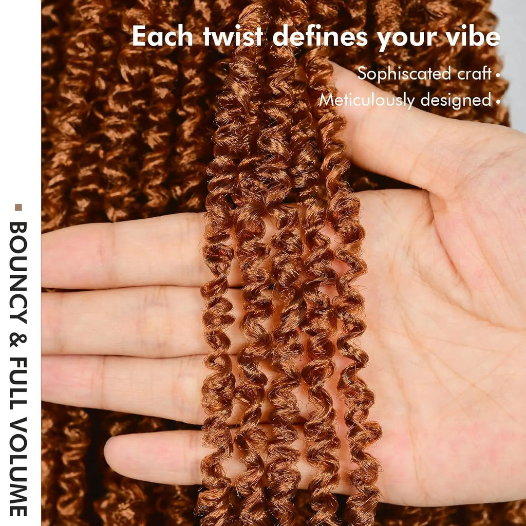 ( US ONLY) FAST SHIPPING丨ToyoTress® Micro Kinky Twist Crochet Hair - 8 Packs (240 Strands) Natural Black Mini Spring Passion Twist Crochet Braids Synthetic Braiding Hair Extensions Toyotress