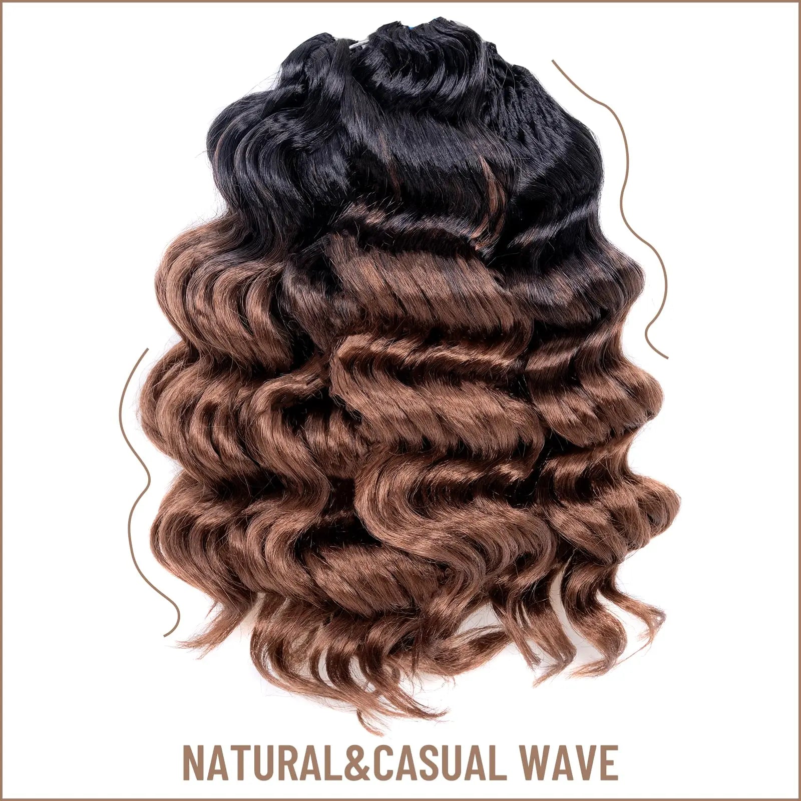 Toyotress Ocean Wave Synthetic Crochet Braiding Hair Extensions