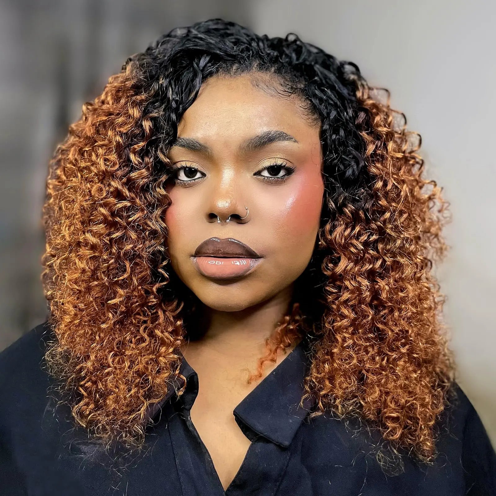 Human crochet hair kinky curly spring curly hair extensions