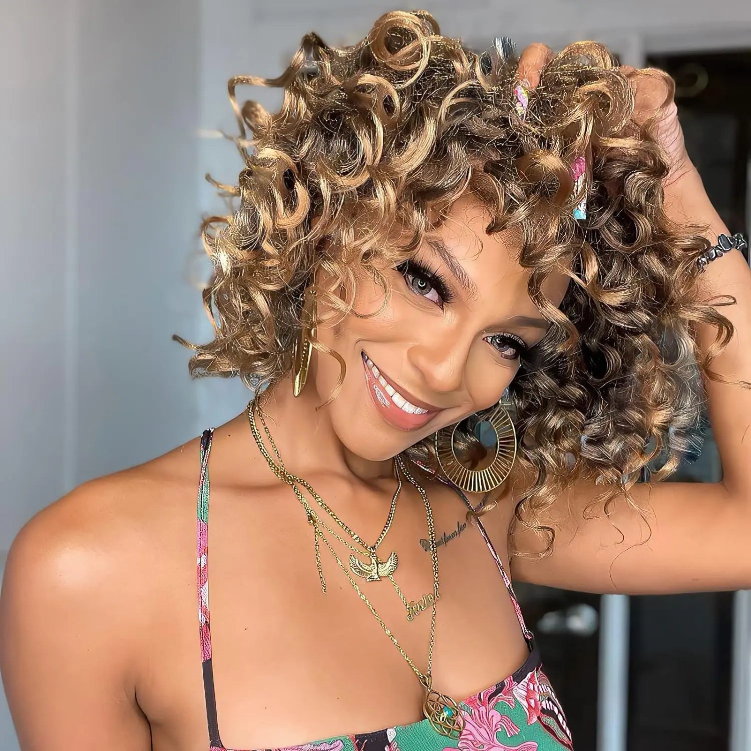 ( US ONLY) FAST SHIPPING OC | Toyotress® Ocean Wave Crochet Hair - 8 Packs Short Curly Water Wave Deep Twist Wavy Braids For Black Women Synthetic Braiding Hair Extensions Toyotress