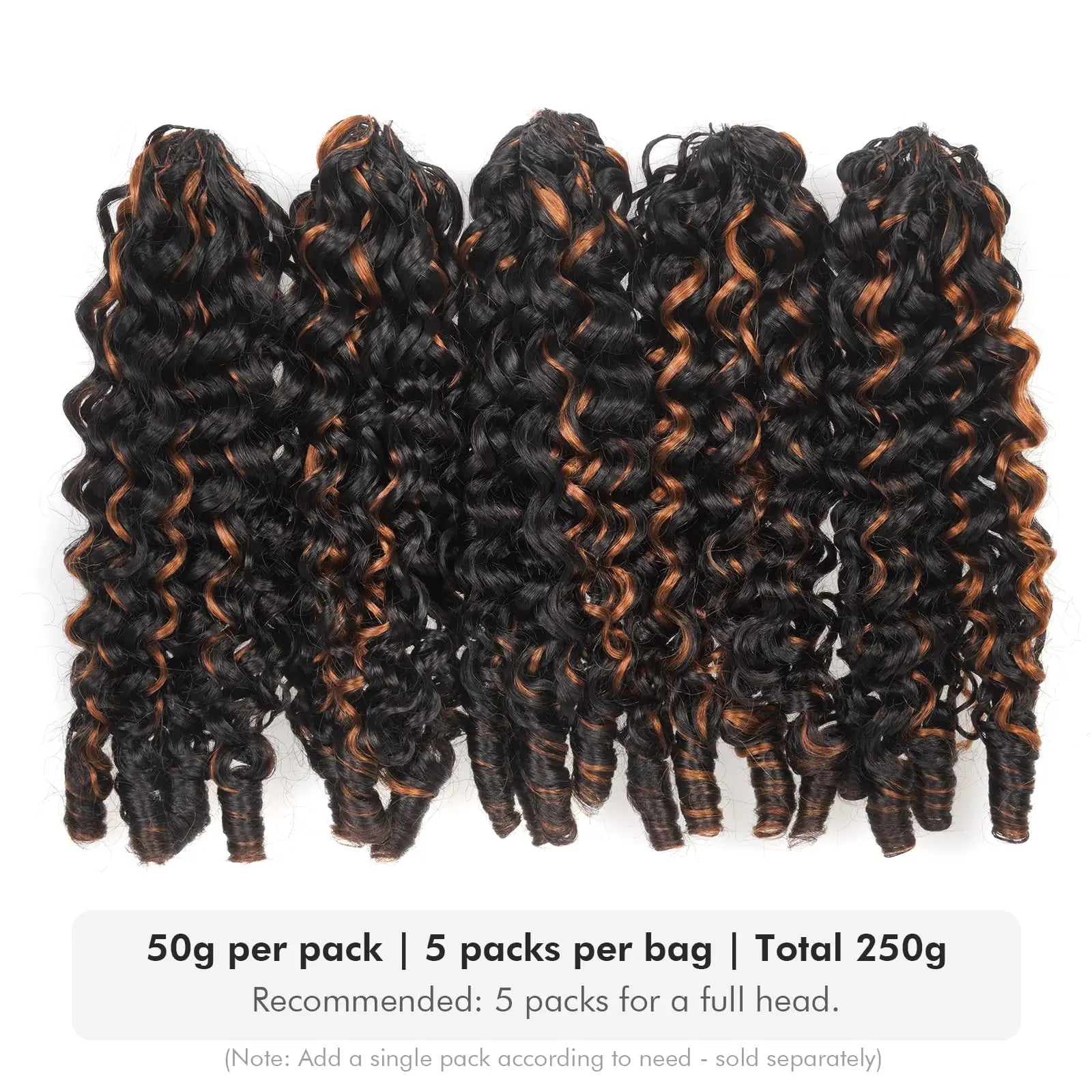 ( US ONLY) FAST SHIPPING HBC丨ToyoTress Burmese Curly Crochet Human Hair - Feather-Line Invisible Knotless Crochet Human Hair Brown Highlight Braiding Hair Toyotress
