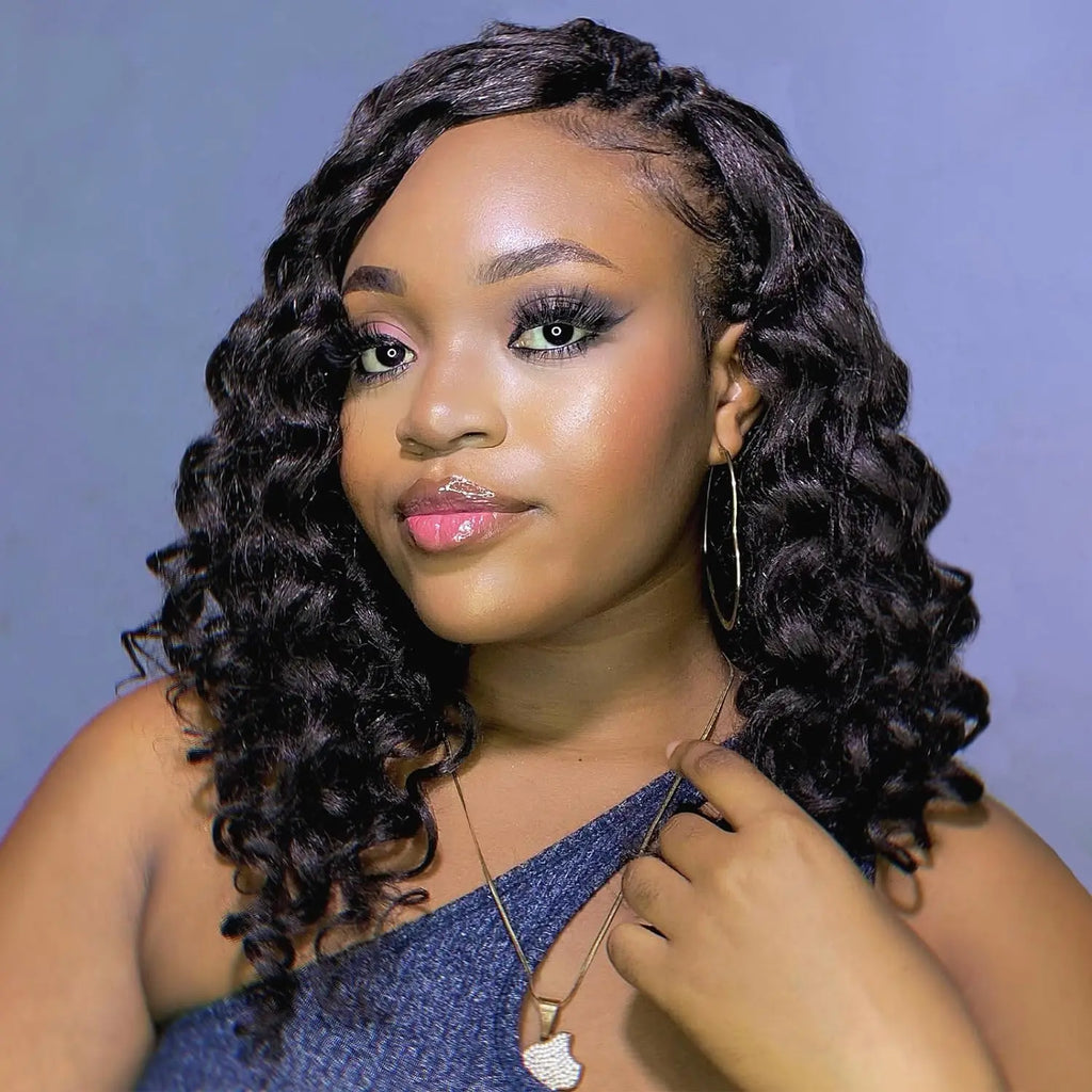 ( US ONLY) FAST SHIPPING OC | Toyotress® Ocean Wave Crochet Hair - 8 Packs Short Curly Water Wave Deep Twist Wavy Braids For Black Women Synthetic Braiding Hair Extensions Toyotress