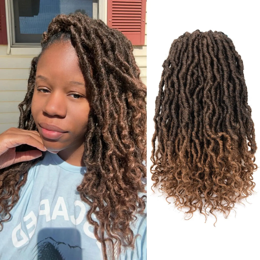 ( US ONLY) FAST SHIPPING PL | Toyotress® Passion Faux Locs Crochet Hair Pre-Looped Curly Faux Locs Hair Extensions Toyotress