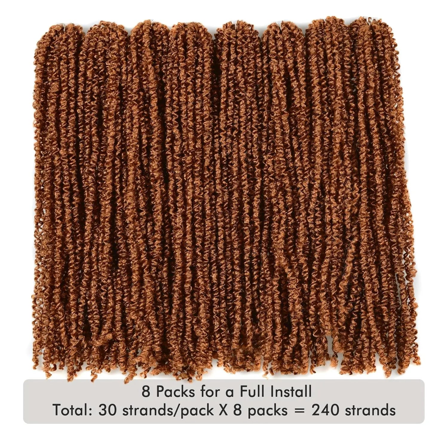 ( US ONLY) FAST SHIPPING丨ToyoTress® Micro Kinky Twist Crochet Hair - 8 Packs (240 Strands) Natural Black Mini Spring Passion Twist Crochet Braids Synthetic Braiding Hair Extensions Toyotress